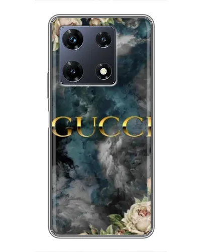 Чехол для Infinix Note 30 Pro с картинкой «Абстрактные цветы Gucci»