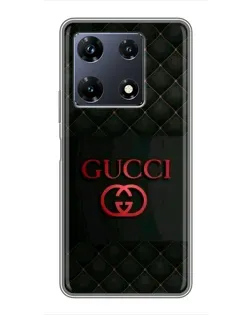 Чехол для Infinix Note 30 Pro с картинкой «Gucci — стеганый черный»