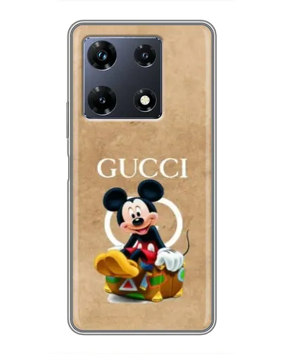 Чехол для Infinix Note 30 Pro с картинкой «Микки Маус Gucci — крафт»