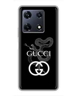 Чехол для Infinix Note 30 Pro с картинкой «Gucci — серебряная змея»