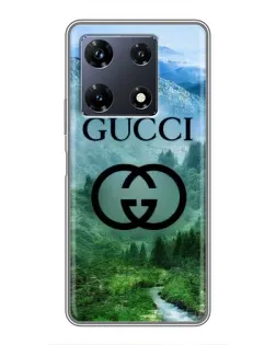 Чехол для Infinix Note 30 Pro с картинкой «Gucci — горный пейзаж»