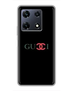 Чехол для Infinix Note 30 Pro с картинкой «Gucci — красный градиент»