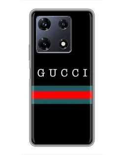 Чехол для Infinix Note 30 Pro с картинкой «Gucci — красный пояс»