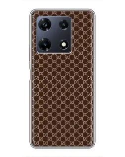 Чохол для Infinix Note 30 Pro з картинкою «Gucci — шоколадна сітка»