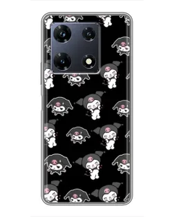 Чохол для Infinix Note 30 Pro з картинкою «Чорний паттерн Kuromi» Чохол для Infinix Note 30 Pro з картинкою «Чорний паттерн Kuromi»