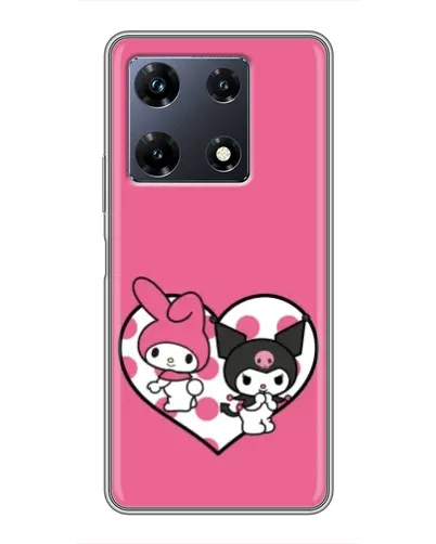 Чехол для Infinix Note 30 Pro с картинкой «Kuromi и My Melody»