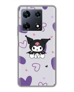 Чохол для Infinix Note 30 Pro з картинкою «Kuromi та лавандові серця» Чохол для Infinix Note 30 Pro з картинкою «Kuromi та лавандові серця»