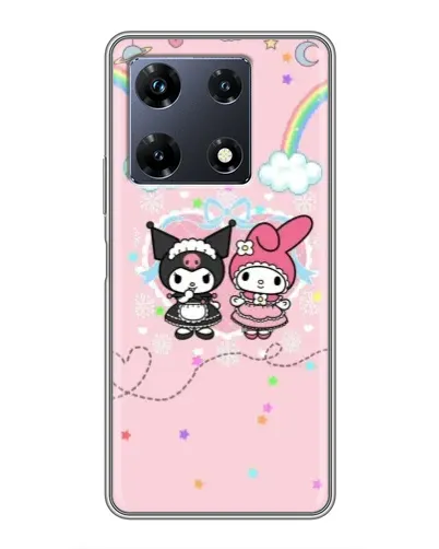 Чехол для Infinix Note 30 Pro с картинкой «My Melody и Kuromi»