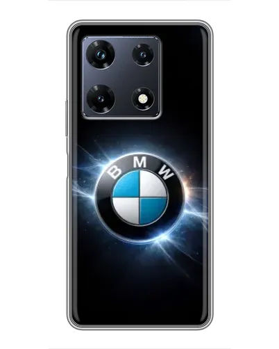Чехол для Infinix Note 30 Pro с картинкой «BMW — неоновое сияние»