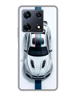 Чехол для Infinix Note 30 Pro с картинкой «Вид сверху — BMW M»