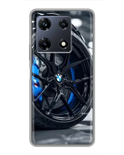 Чехол для Infinix Note 30 Pro с картинкой «Колесо BMW вблизи»