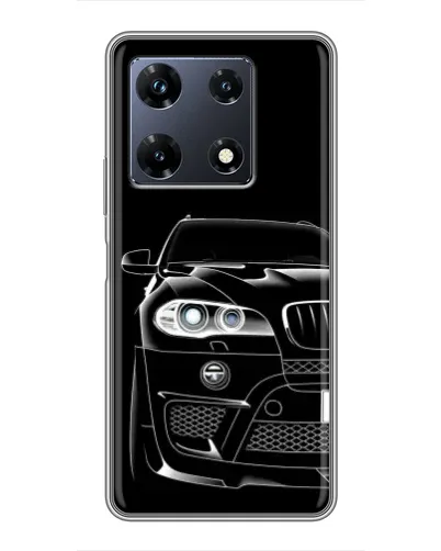 Чехол для Infinix Note 30 Pro с картинкой «Темный силуэт BMW»