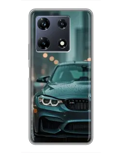 Чехол для Infinix Note 30 Pro с картинкой «BMW в огнях города»