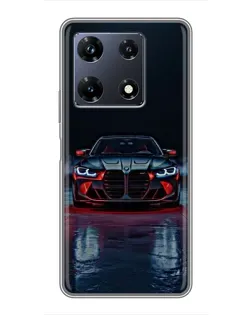 Чехол для Infinix Note 30 Pro с картинкой «BMW на мокрой дороге»
