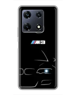 Чехол для Infinix Note 30 Pro с картинкой «Минималистичный принт BMW M3»