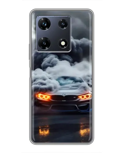 Чехол для Infinix Note 30 Pro с картинкой «BMW в дыму»