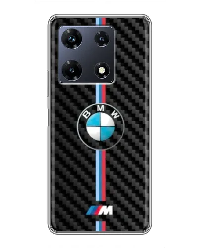 Чехол для Infinix Note 30 Pro с картинкой «Эмблема BMW и карбон»