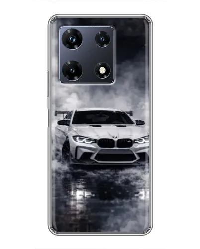 Чехол для Infinix Note 30 Pro с картинкой «BMW сквозь туман»