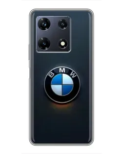 Чехол для Infinix Note 30 Pro с картинкой «Логотип BMW — минимализм»