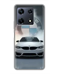 Чохол для Infinix Note 30 Pro з картинкою «BMW в білому диму»