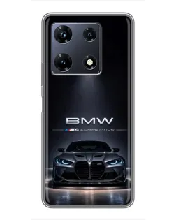 Чохол для Infinix Note 30 Pro з картинкою «BMW крізь нічне місто»