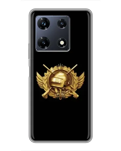 Чехол для Infinix Note 30 Pro с картинкой «PUBG — оранжевый градиент»