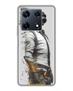 Чехол для Infinix Note 30 Pro с картинкой «PUBG — боец в пыли»