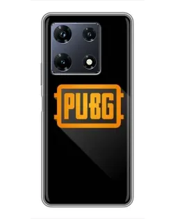 Чехол для Infinix Note 30 Pro с картинкой «PUBG — рамка лого»