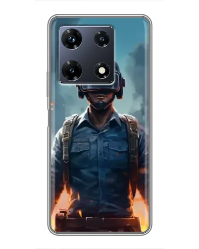 Чехол для Infinix Note 30 Pro с картинкой «PUBG — реалистичный герой»