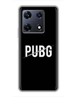 Чехол для Infinix Note 30 Pro с картинкой «PUBG — белый логотип»