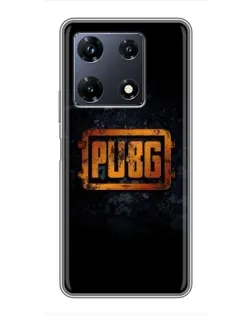 Чехол для Infinix Note 30 Pro с картинкой «PUBG — золотой логотип»