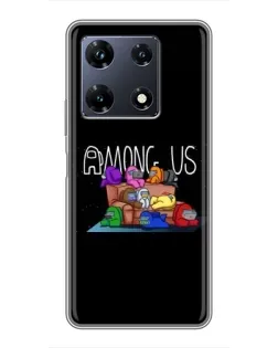 Чохол для Infinix Note 30 Pro з картинкою «Логотип Among Us»