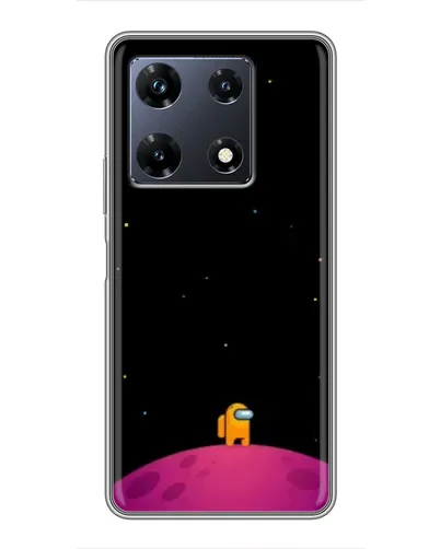 Чехол для Infinix Note 30 Pro с картинкой «Одинокий герой на планете»
