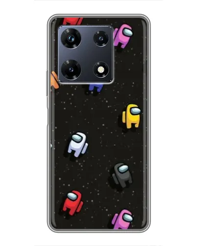 Чехол для Infinix Note 30 Pro с картинкой «Космический паттерн Among Us»