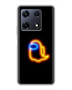 Чохол для Infinix Note 30 Pro з картинкою «Among Us неонове сяйво»