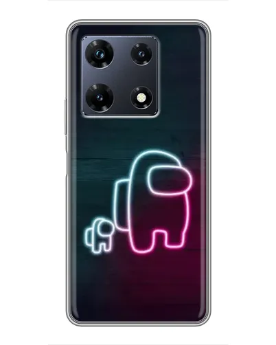 Чехол для Infinix Note 30 Pro с картинкой «Among Us неон-арт»