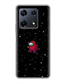 Чехол для Infinix Note 30 Pro с картинкой «Красный Among Us»