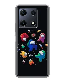 Чехол для Infinix Note 30 Pro с картинкой «Among Us космос»