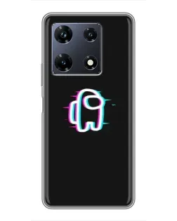 Чехол для Infinix Note 30 Pro с картинкой «Among Us неон»