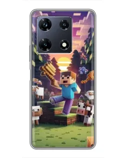 Чохол для Infinix Note 30 Pro з картинкою «Стів на фермі»