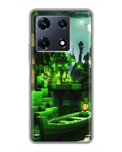 Чехол для Infinix Note 30 Pro с картинкой «Minecraft лесной пейзаж»