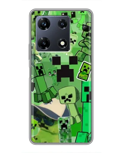 Чехол для Infinix Note 30 Pro с картинкой «Криперы Minecraft»