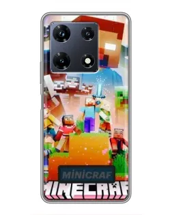 Чохол для Infinix Note 30 Pro з картинкою «Minecraft герої гри»