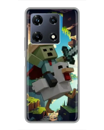 Чехол для Infinix Note 30 Pro с картинкой «Стив и гусь»