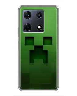 Чехол для Infinix Note 30 Pro с картинкой «Крипер микро-дизайн»
