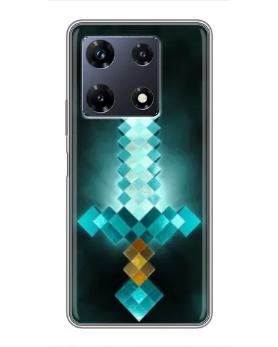 Чехол для Infinix Note 30 Pro с картинкой «Алмазный меч неон»