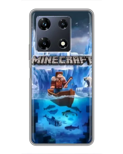 Чехол для Infinix Note 30 Pro с картинкой «Minecraft ледяной мир»