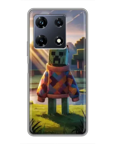 Чехол для Infinix Note 30 Pro с картинкой «Крипер в свитере»