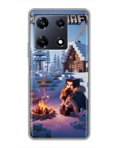Чехол для Infinix Note 30 Pro с картинкой «Зимний Minecraft»