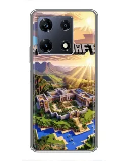Чехол для Infinix Note 30 Pro с картинкой «Minecraft панорама»
